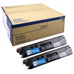 Brother TN-329CTWIN Cartouche de toner 2 pièce(s) Original Cyan