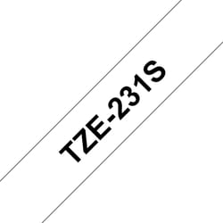 Brother TZE231S ruban d'étiquette Noir sur blanc TZe