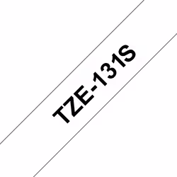 Brother TZE131S, Noir sur transparent, TZe, Gris, Transfert thermique, Brother, P-touch CUBE, PT-D800W, PT-D800W, PT-D450VP,  ...