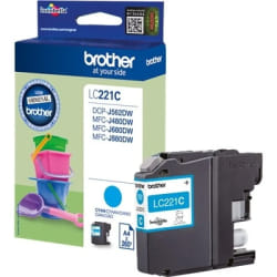 Brother LC-221C cartouche d'encre 1 pièce(s) Original Cyan