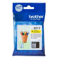 Cartouche Brother LC3217 couleurs séparées pour imprimante jet d'encre - jaune