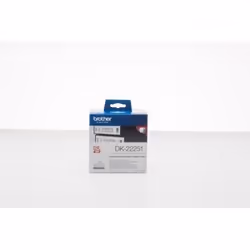 Brother DK-22251, Noir et rouge sur blanc, DK, Noir, Bleu, Blanc, Transfert thermique, QL-800 QL-810W QL-820NWB, 6,2 cm