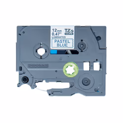 Brother TZe-MQ531 - Cassette à ruban pour étiqueteuse originale – Noir sur bleu pastel, 12 mm de large