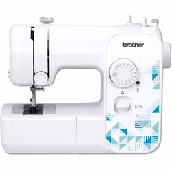 La machine à coudre Brother X17S offre 17 fonctions de couture pratiques, dont une boutonnière en 4 étapes, pour coudre (ourl ...
