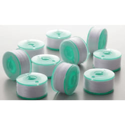 Brother Lot de 10 bobines pré-enroulées Blanc #90 Mercerie