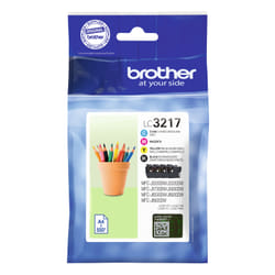 Brother LC-3217VAL cartouche d'encre 4 pièce(s) Original Noir, Cyan, Magenta, Jaune