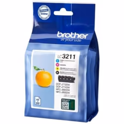 Brother LC-3211VAL, Rendement standard, 200 pages, 200 pages, Multi pack