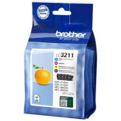 Brother LC-3211VAL cartouche d'encre Original Rendement standard Noir, Cyan, Magenta, Jaune