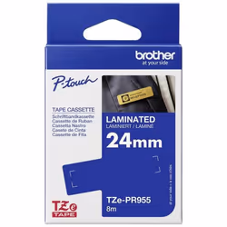 Brother TZe-PR955, Blanc sur argent, TZe, Brother, 2,4 cm, 8 m, 1 pièce(s)