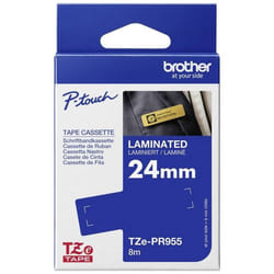 Brother TZe-PR955 ruban d'étiquette Blanc sur argent