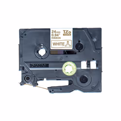 Brother TZE-R254, PT-P900W, PT-H500, PT-P750W, PT-P950NW, PT-D600VP, PT-D800W, Or, Transfert thermique, Blanc, Brother, 2,4 c ...