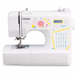 BROTHER KE20 - Machine a coudre electronique pour jeunes creatifs- 20 points de couture - Protege-doigts - Systeme denfile-ai ...