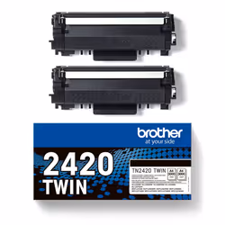 Brother TN2420TWIN - Pack de deux cartouches de toner noir originales haute capacité