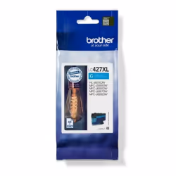 Brother LC-427XLC, Rendement élevé (XL), Cyan, Encre à pigments, 1 pièce(s), 5000 pages, Paquet unique