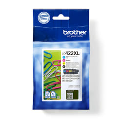 Brother LC422XLVALDR cartouche d'encre 4 pièce(s) Original Noir, Cyan, Magenta, Jaune