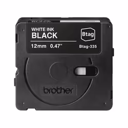 Brother BTAG-335, Blanc sur noir, Brother, P-touch PT-N10, PT-N20, PT-N25BT, 1,2 cm, 4 m, 1 pièce(s)