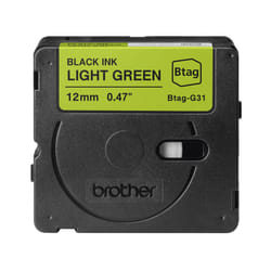 Brother BTAG-G31 ruban d'étiquette Noir sur vert