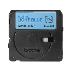 Brother BTAG-L33 ruban d'étiquette Blue on light blue