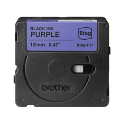 Brother BTAG-F31 ruban d'étiquette Noir sur violet