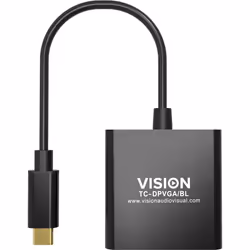 Vision TC-USBCVGA/BL câble vidéo et adaptateur USB Type-C VGA (D-Sub) Noir - Vue supplémentaire 4