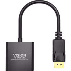 Vision TC-DPVGA/BL câble vidéo et adaptateur DisplayPort VGA (D-Sub) Noir - Vue supplémentaire 4