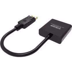 Vision TC-DPVGA/BL câble vidéo et adaptateur DisplayPort VGA (D-Sub) Noir - Vue supplémentaire 6