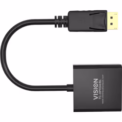 Vision TC-DPVGA/BL câble vidéo et adaptateur DisplayPort VGA (D-Sub) Noir - Vue supplémentaire 7