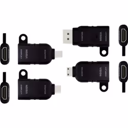 Vision TC-MULTIHDMI/BL changeur de genre de câble mDP/DP/mHDMI/USB-C HDMI Noir