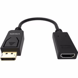 Vision TC-DPHDMI/BL câble vidéo et adaptateur HDMI Type A (Standard) DisplayPort Noir - Vue supplémentaire 5