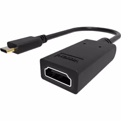 Vision TC-USBCHDMI/BL, USB Type-C, HDMI Type A (Standard), Mâle, Femelle, Droit, Droit