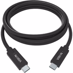 Vision TC 1MUSBC/BL, 1 m, USB B, USB C, USB 3.2 Gen 1 (3.1 Gen 1), 5000 Mbit/s, Noir