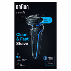 Braun Series 5 52-B7000cc Rasoir à grille Tondeuse Noir - Vue supplémentaire 5