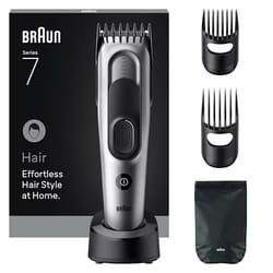 Braun HC7590 tondeuse à cheveux Noir, Argent 17 Hybrides nickel-métal (NiMH)