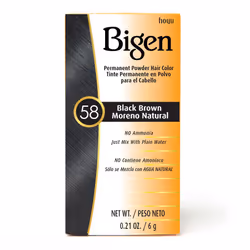 Bigen 4987205905582, Marron, Unisexe, 6 g, Brillant, p-Phenylenediamine Sulfate, Sodium Carbonate Peroxide, Cellulose Gum, So ...