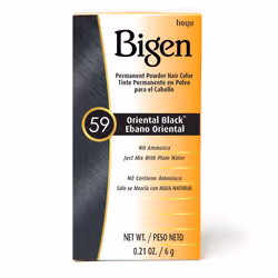 Bigen 4987205905599, Noir, Unisexe, 6 g, Brillant, p-Phenylenediamine Sulfate, Sodium Carbonate Peroxide, Cellulose Gum, Sodi ...