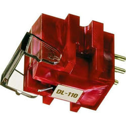 Cellule à bobine mobile - Denon - DL 110 - Haut niveau de sortie - Diamant elliptique - Rouge