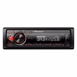 Pioneer MVH-130DABAN, Noir, Rouge, 1 DIN, 200 W, 4.0 canaux, 50 W, 4 Ohm