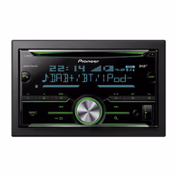 Pioneer FH-X840DAB, Noir, 2 DIN, CD, CD-R, CD-RW, Android, iOS, Rotatif, AAC, FLAC, MP3, WAV, WMA