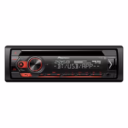 Pioneer DEH-S320BT, Noir, 1 DIN, 200 W, 4.0 canaux, 50 W, CD, CD-R, CD-RW