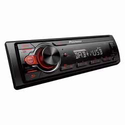 Pioneer MVH-130DAB récepteur multimédia de voiture Noir, Rouge 200 W