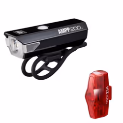 Éclairage casque vélo Cateye Ampp 200 & Viz 100
