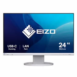EIZO FlexScan EV2490-WT, 60,5 cm (23.8"), 1920 x 1080 pixels, Full HD, LED, 5 ms, Blanc