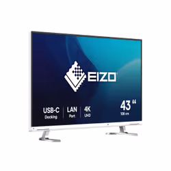 EIZO FlexScan EV4340X-WT LED display 108 cm (42.5") 4K Ultra HD Blanc - Vue supplémentaire 8