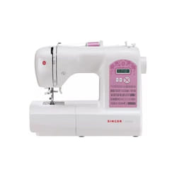 Machine à coudre Singer 6699, électronique, blanche, rose