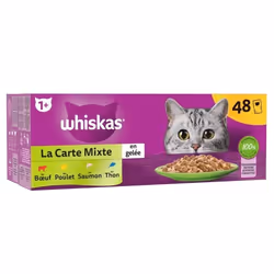 WHISKAS Terrine du marché - Pour chat - 48 x 85g