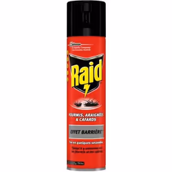 RAID Insecticide Effet barrière fourmis araignés et cafards - 400 ml