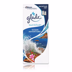 Glade by Brise Touch & Fresh Ocean Adventure, Pulvérisateur automatique, Liquide, Citron, Océan, Bouteille, 10 ml