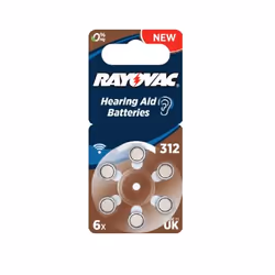 Varta 312 (PR41), PR41, Zinc-Air, 1,45 V, 6 pièce(s), Multicolore, 3,45 mm