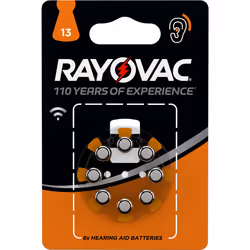 Rayovac 04606 745 418, Batterie à usage unique, Zinc-Air, 1,45 V, 8 pièce(s), Métallique, 5,35 mm