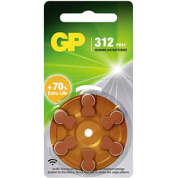 GP Batteries 103250 pile domestique Batterie à usage unique 312, PR41 Zinc-Air